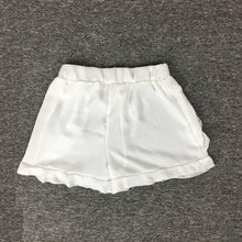 Women Ladies Lotus Leaf  Casual Shorts Women  High Waist Elastic Waist Short Pants For Women Beach Wear Bottoms #63 GS