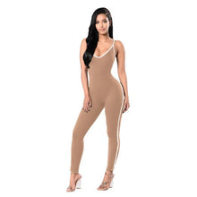 Women Lady V Neck Clubwear Bodycon  Jumpsuits For Women  Bodycon Sleeveless Fitness Sling Jumpsuit Long Pants #63 GS