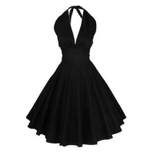 Women Sexy Dress Sleeveless Retro party evening elegant Black Dress womens  dresses   robe de soiree courte GS