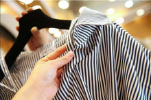 Women Short Sleeves Tops Shirt  Casual Striped Women's Tops Kitten Bowknot Design Decoration Female Shirts 33012 GS