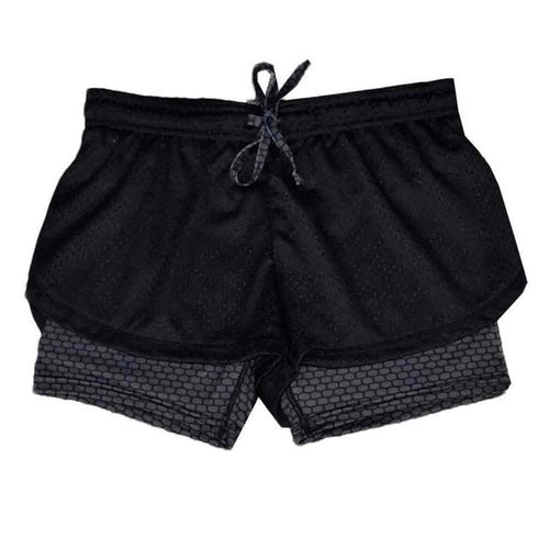 Women   Fitness Shorts Femme Patchwork Casual Workout Waistband Drawstring Skinny Shorts Women Short Pants #63 GS