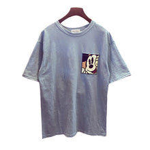 Women Summer Print T Shirt Fashion Animal Print Casual Woman Mouse Print Tops O-Neck Short Sleeve t-shirt With Pocket 71565 GS