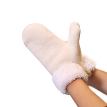 Women  Solid Mitten Thick Warm  mittens women gloves soft Cony Hair China lady gloves  EY Guanti invernali GS