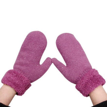 Women  Solid Mitten Thick Warm  mittens women gloves soft Cony Hair China lady gloves  EY Guanti invernali GS