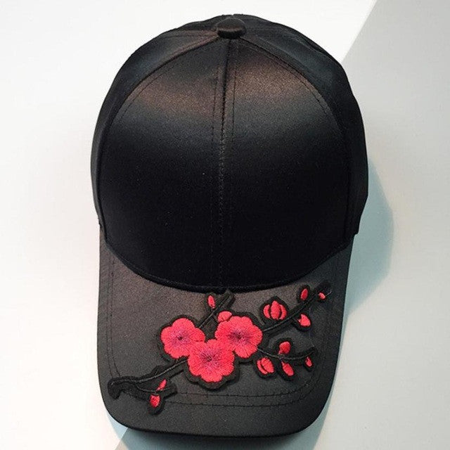 Women gorras Beibol Snapback Applique Floral Baseball Cap Women Fahsion  Snapback Hip Hop Hat Gorras Baseball Mujer #23 GS