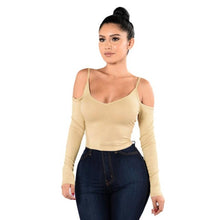 camisas femininas  Fashion Womens Sexy Off Shoulder Long Sleeve T-Shirt Tops Lady Tshirt Tee Shirt Femme &03 GS