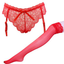 sexy lingerie Women Sexy Elasticity Lace Silk Garters Belts + 1PC Stockings Suspender Unnderwear Panties Garters Belt #23 GS